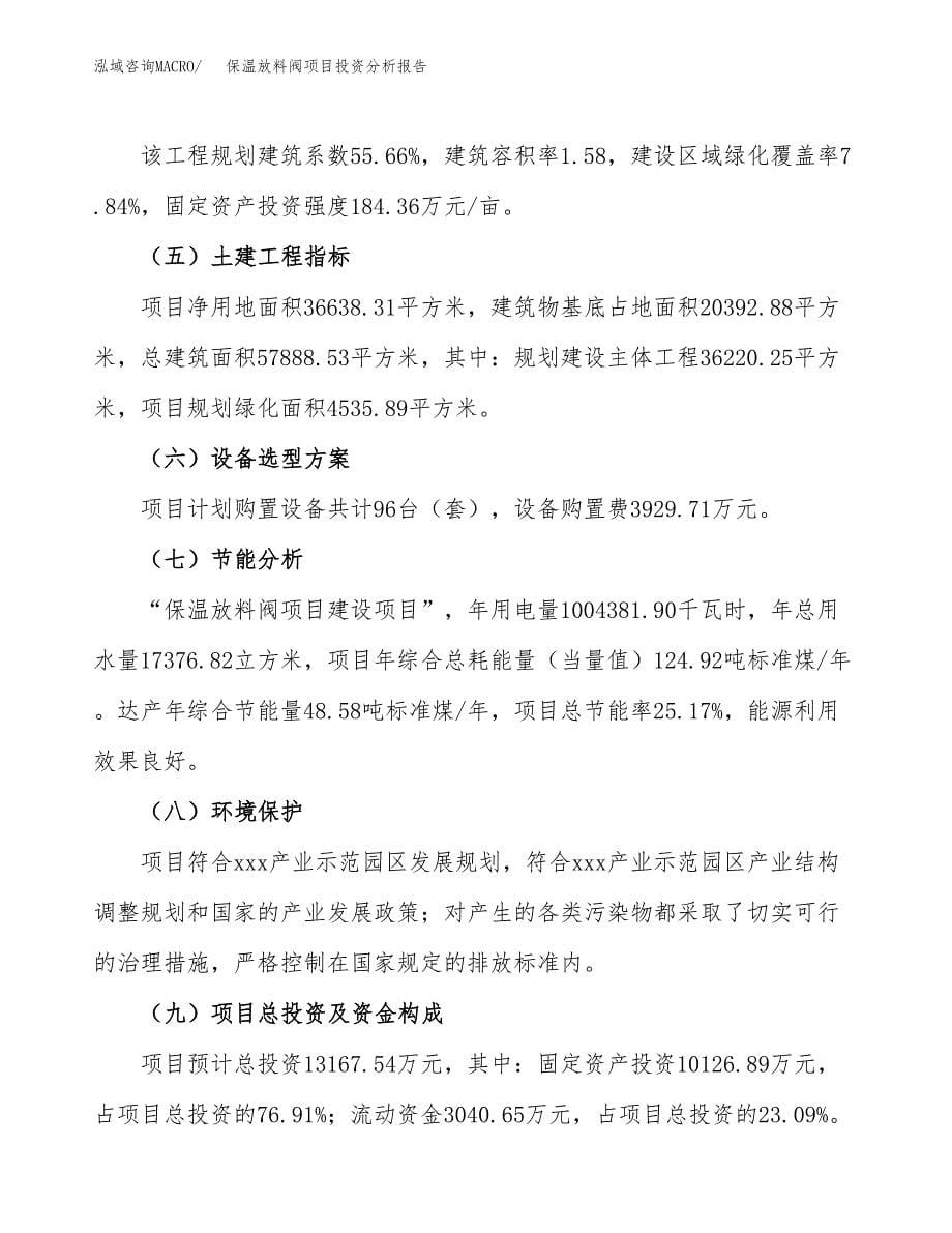 保温放料阀项目投资分析报告（总投资13000万元）（55亩）_第5页