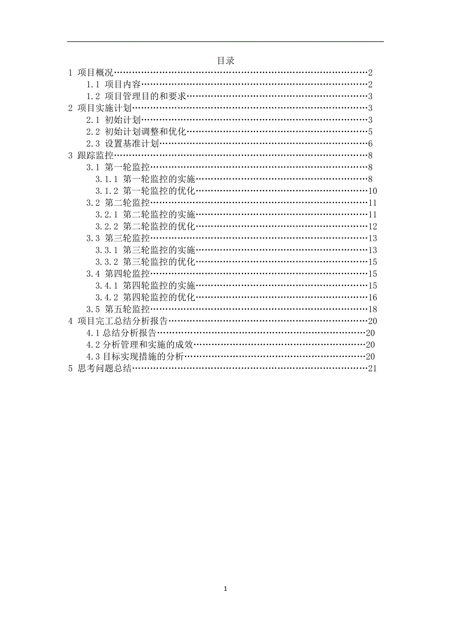 工程项目project项目分析综述_第1页