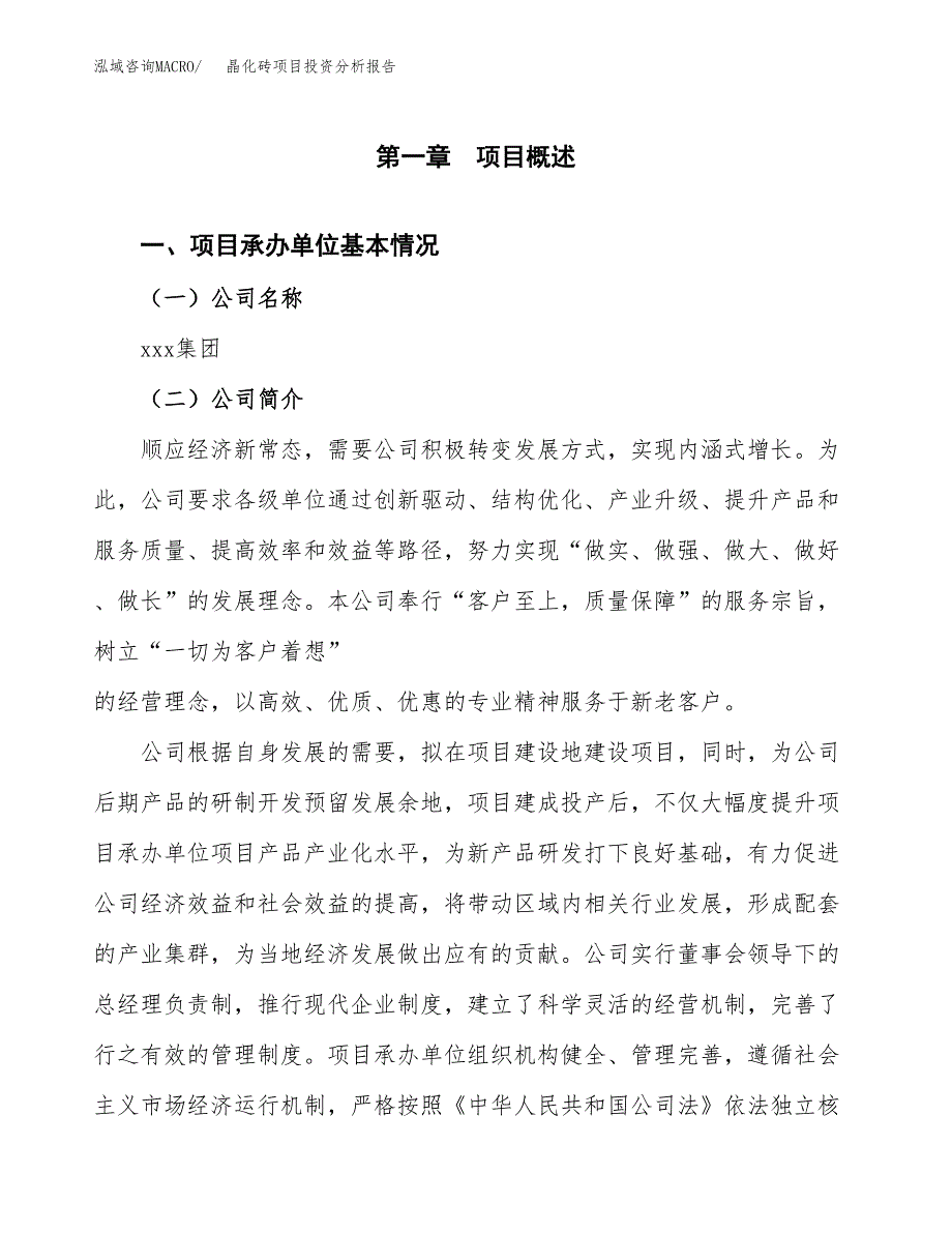 晶化砖项目投资分析报告（总投资12000万元）（59亩）_第2页