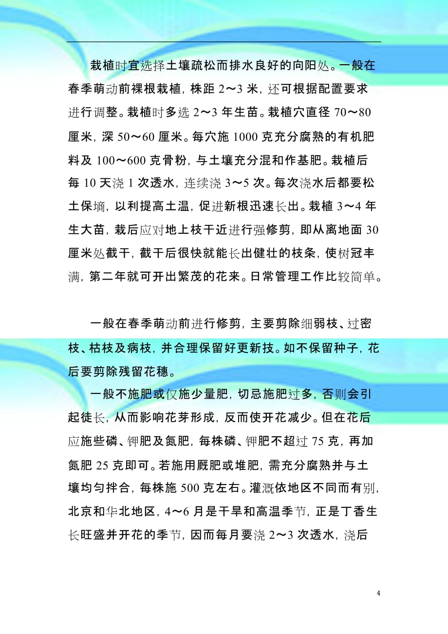 丁香栽培专业技术_第4页