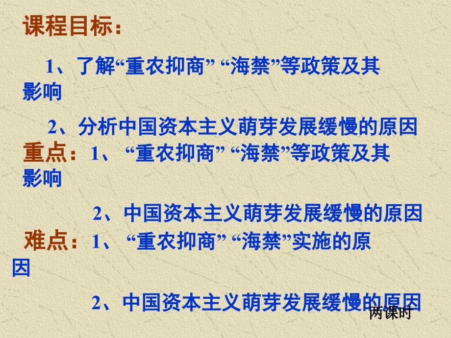 高一历史课件：必修二 专题一 古代中国的经济政策解析_第2页