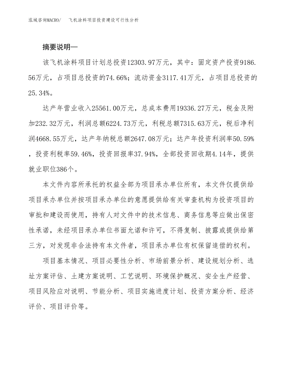 飞机涂料项目投资建设可行性分析.docx_第2页