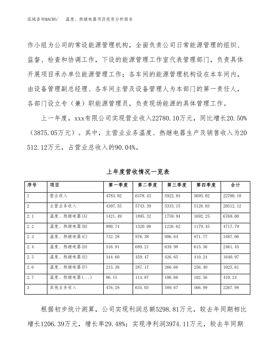 温度、热继电器项目投资分析报告（总投资14000万元）（64亩）_第4页