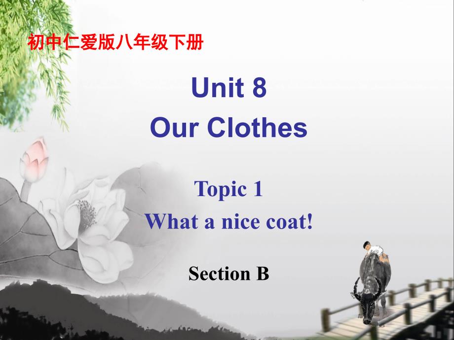 仁爱英语初中八年级下册Unit8 Topic 1 Section B课件._第1页