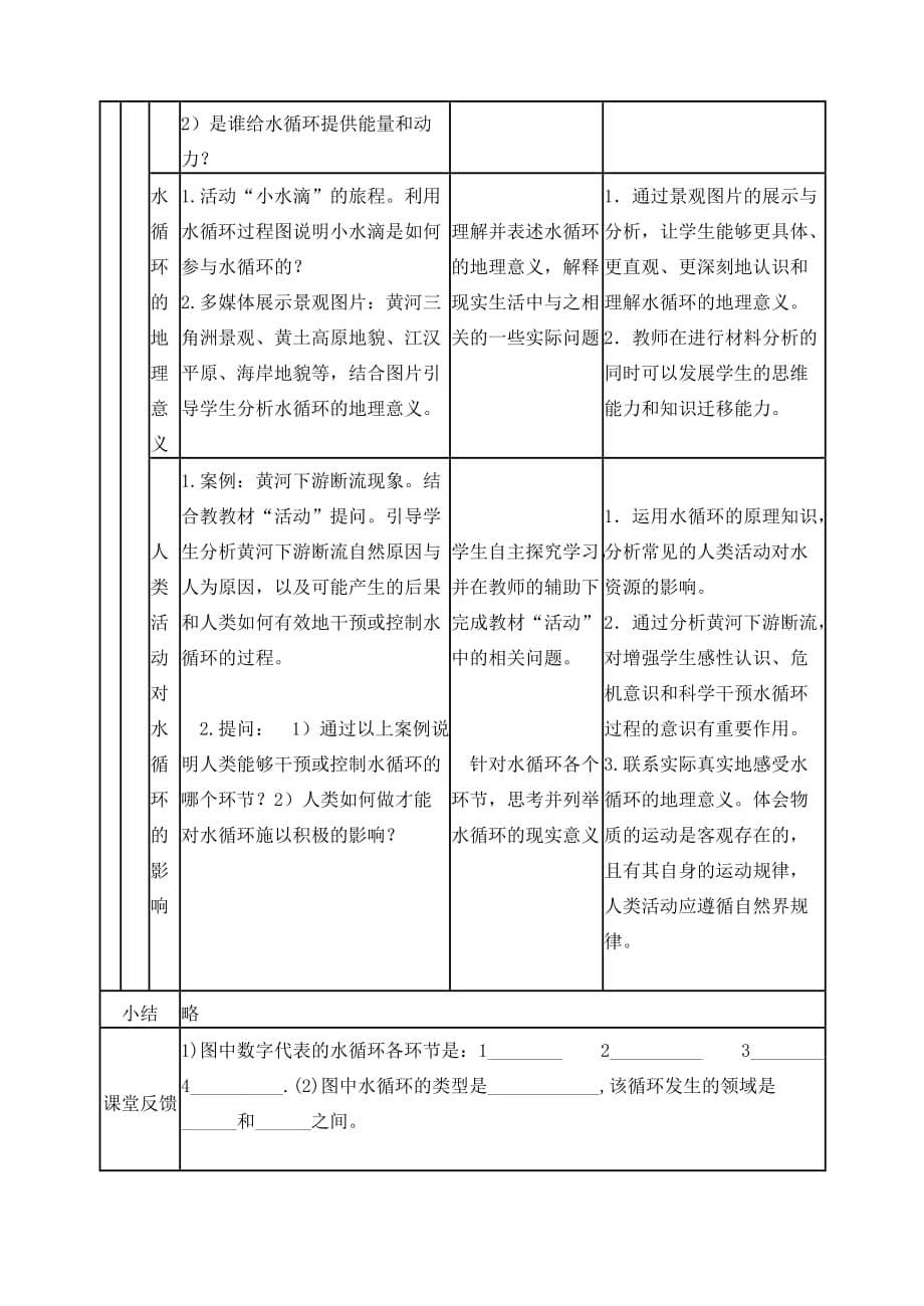 《水循环》教学设计 李春_第5页