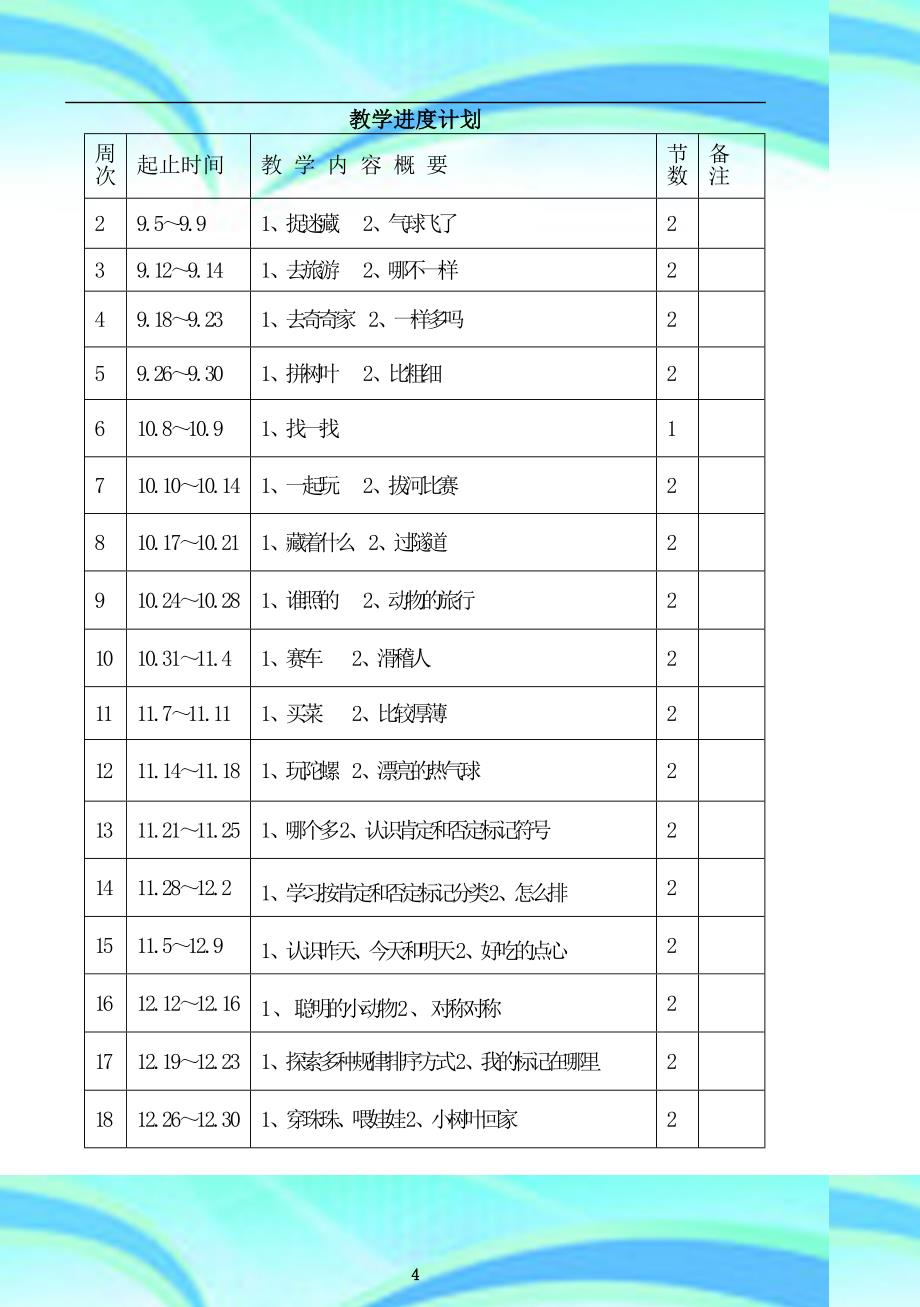 中班数学教学导案上_第4页