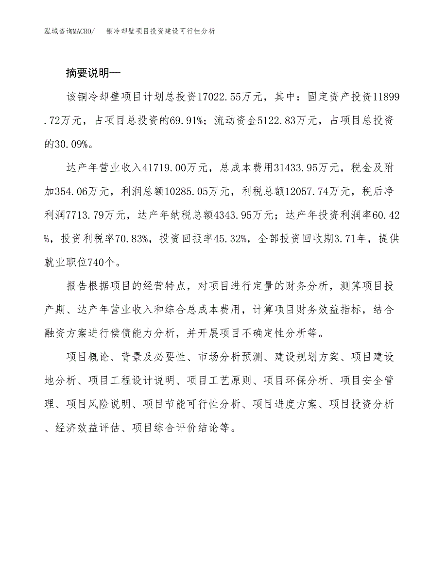 铜冷却壁项目投资建设可行性分析.docx_第2页