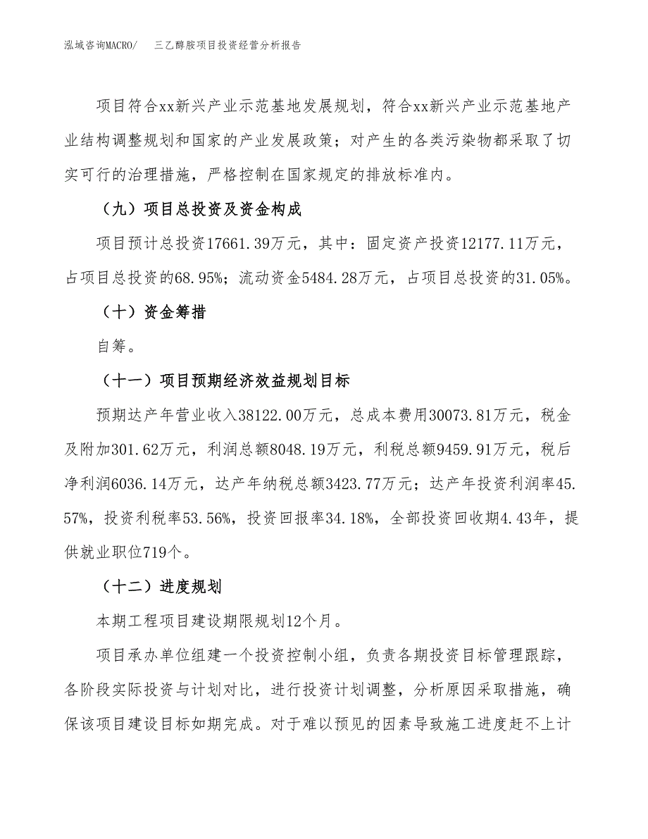 三乙醇胺项目投资经营分析报告模板.docx_第4页