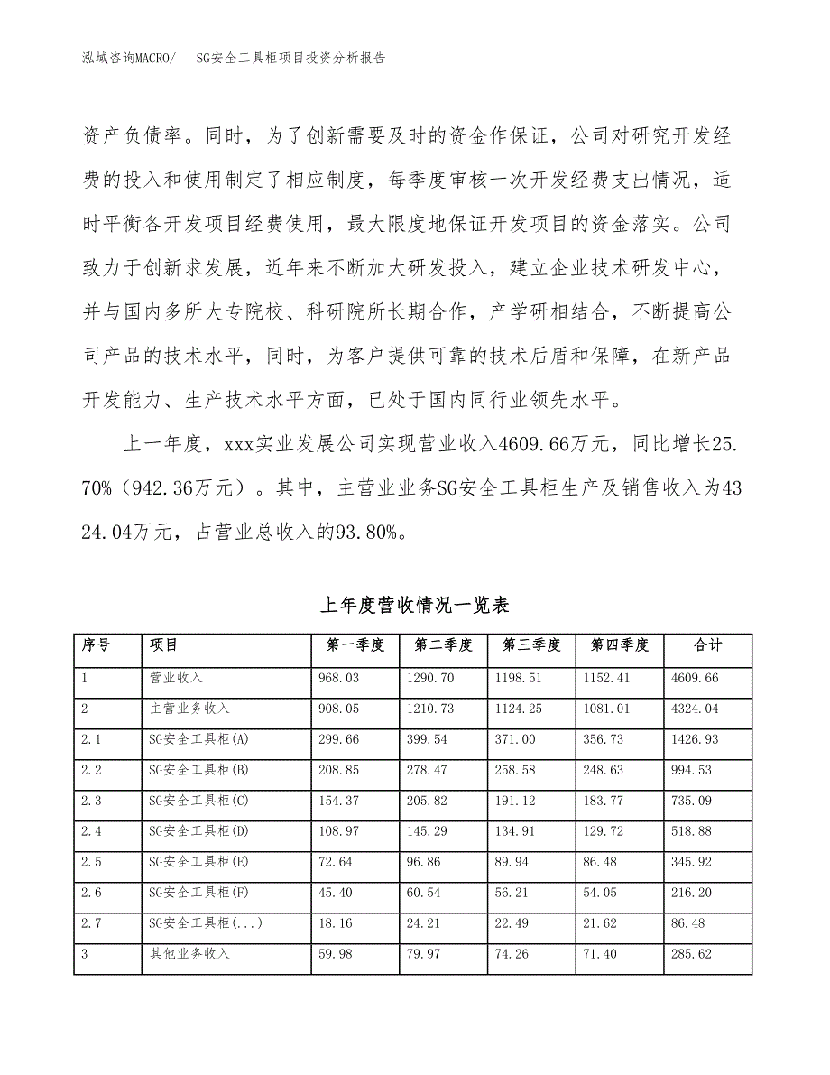 SG安全工具柜项目投资分析报告（总投资5000万元）（23亩）_第3页