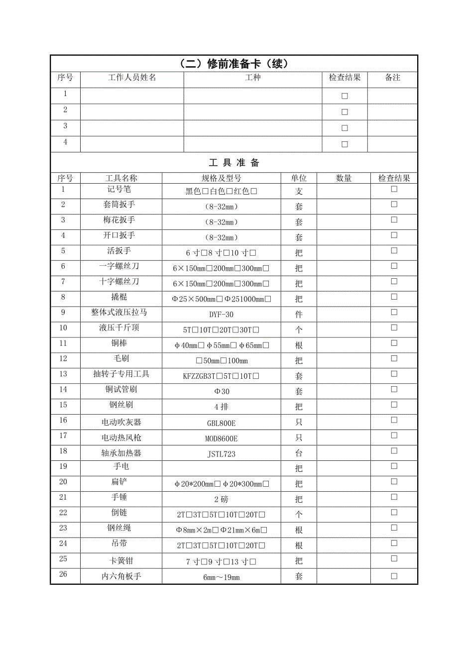 电机检修作业指导书综述_第5页