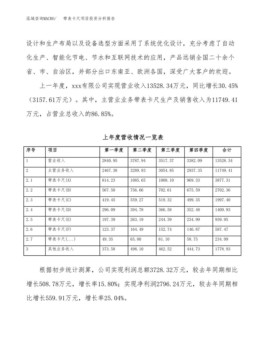 带表卡尺项目投资分析报告（总投资15000万元）（67亩）_第3页