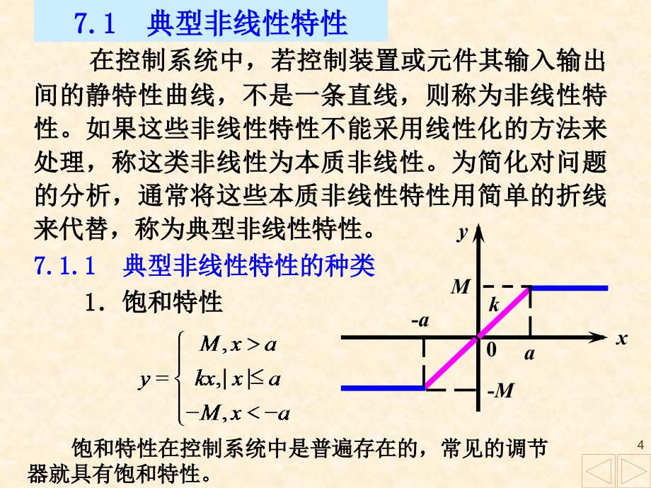 山东大学 自动控制原理 7-1描述函数法解析_第4页