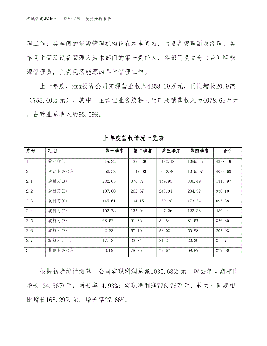 旋耕刀项目投资分析报告（总投资6000万元）（26亩）_第3页