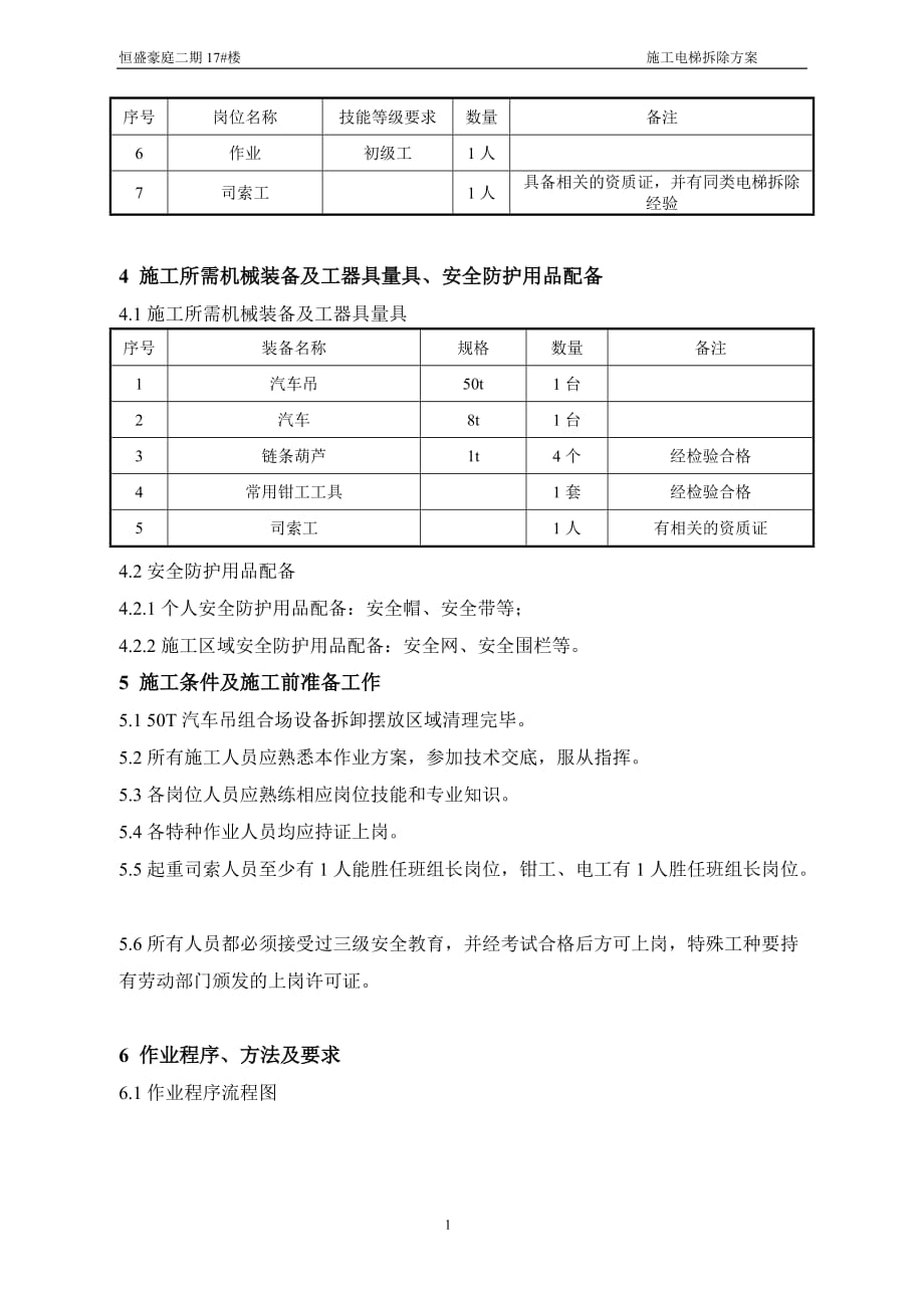 楼施工电梯拆除施工方案_第3页