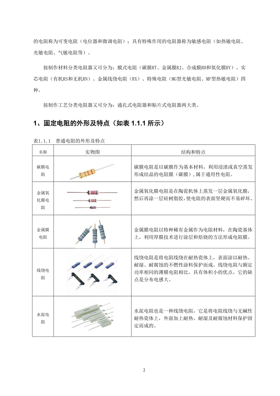 任务一 电阻器的识别与检测._第2页