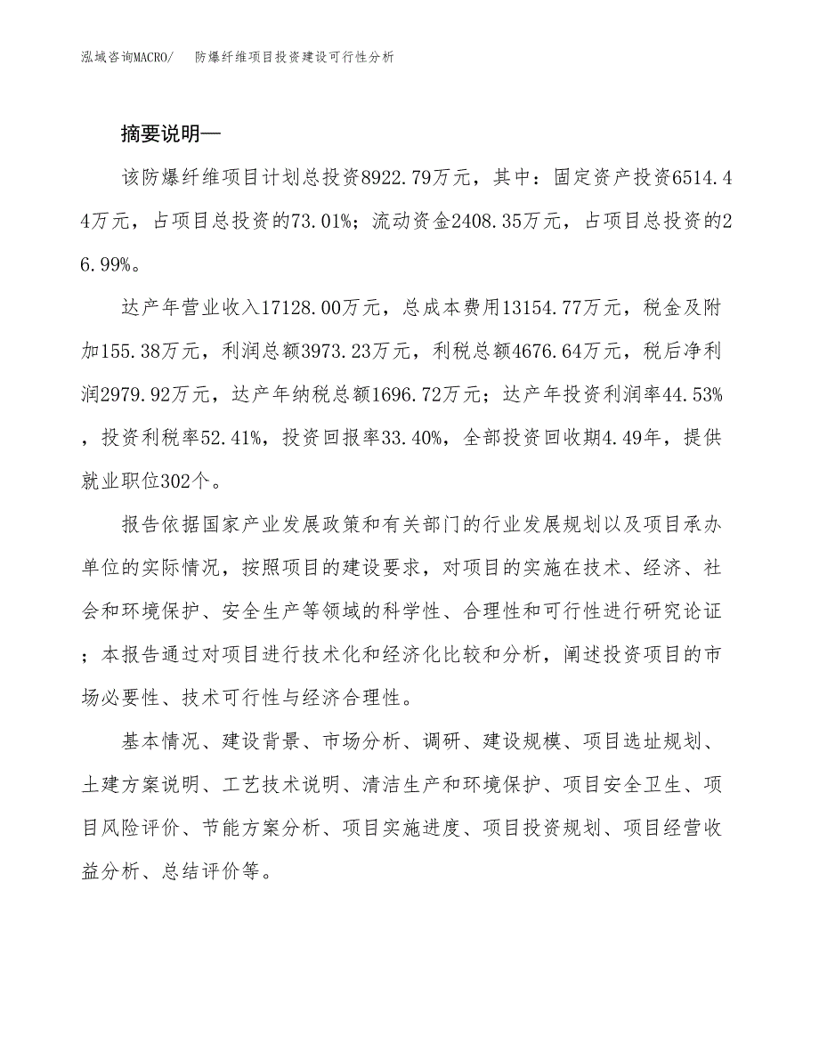 防爆纤维项目投资建设可行性分析.docx_第2页