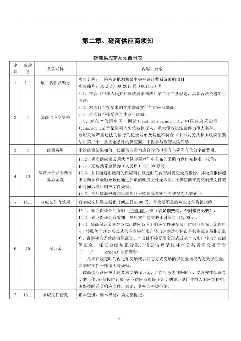 一院两馆地源热泵中央空调计费系统采购项目竞争性磋商文件_第5页