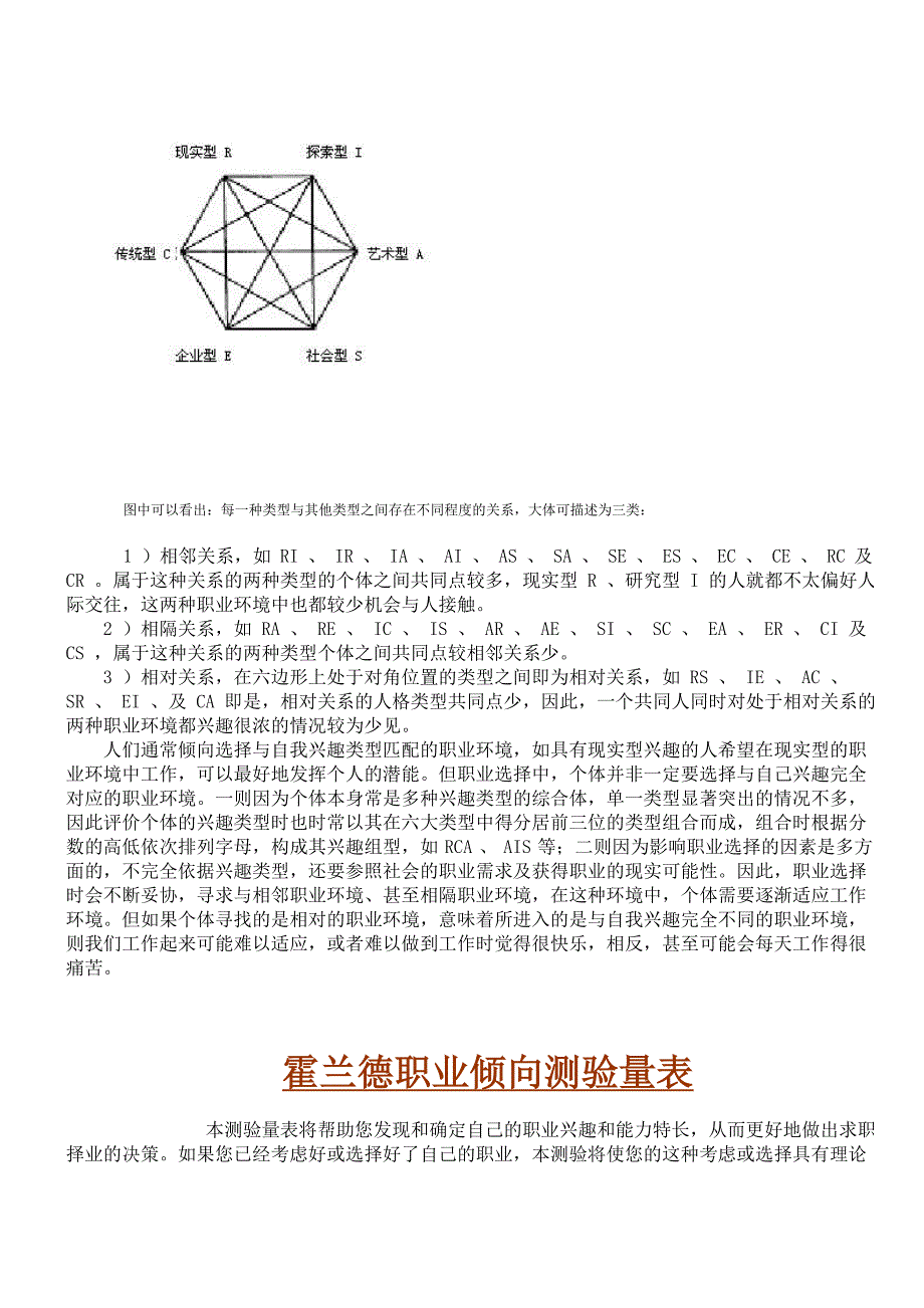 霍兰德职业性格测试._第3页