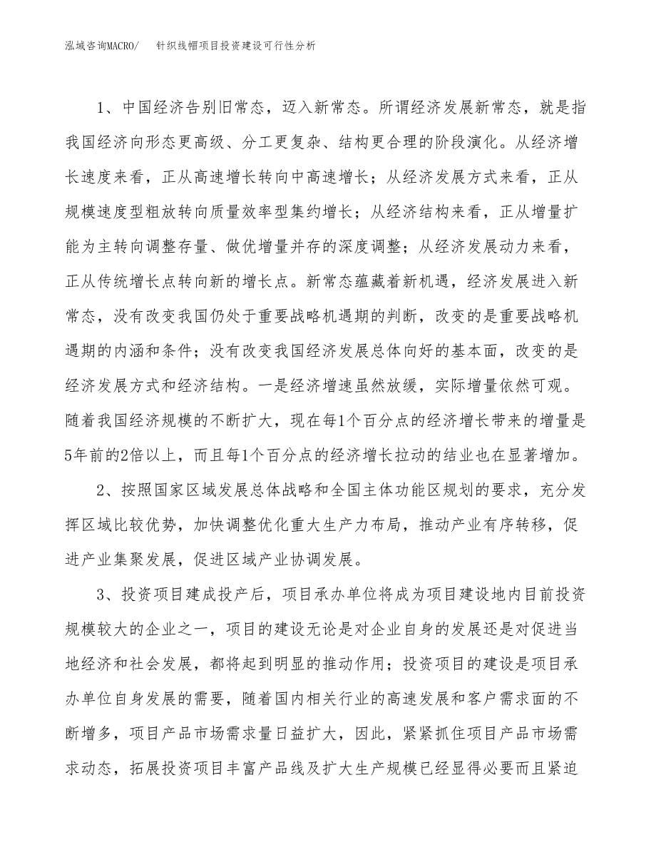 针织线帽项目投资建设可行性分析.docx_第5页