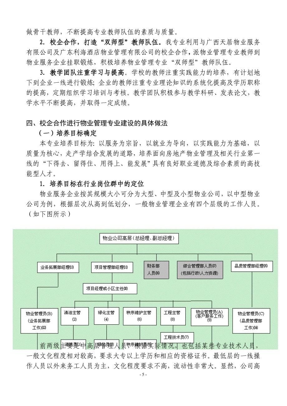 桂林山水职业学院校企合作进行专业建设情况汇报_第5页