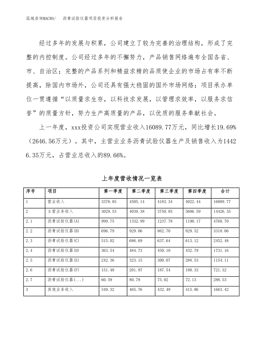 沥青试验仪器项目投资分析报告（总投资17000万元）（87亩）_第3页