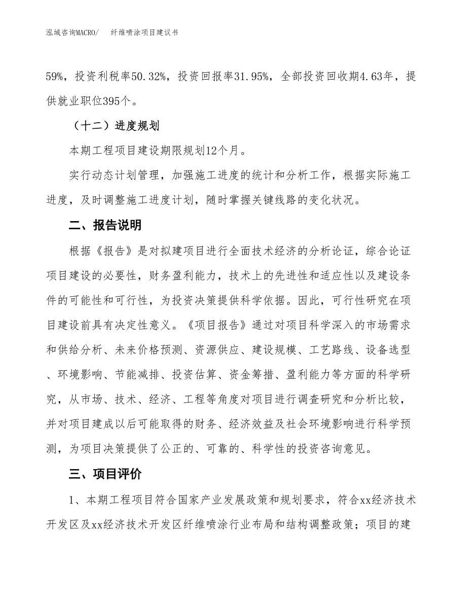 纤维喷涂项目建议书（可研报告）.docx_第5页