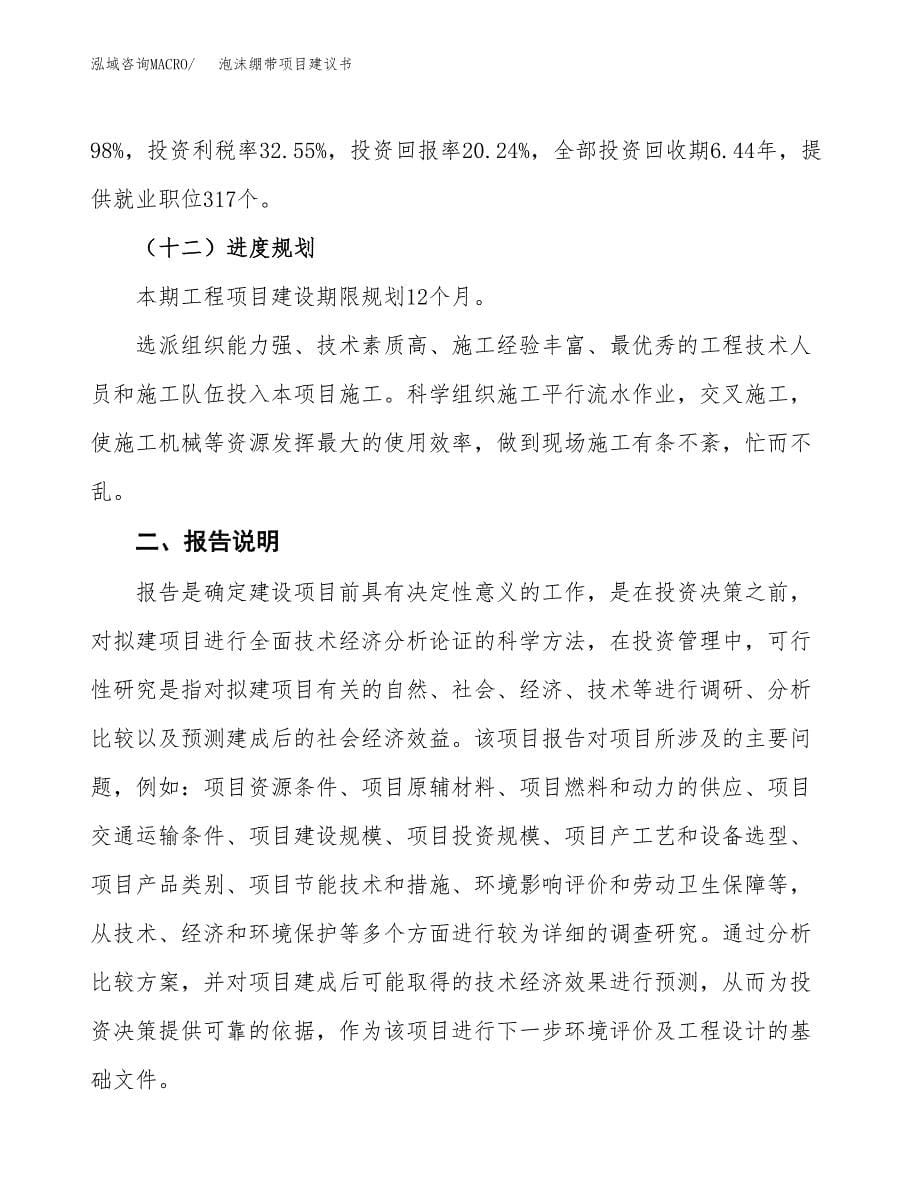 泡沫绷带项目建议书（可研报告）.docx_第5页