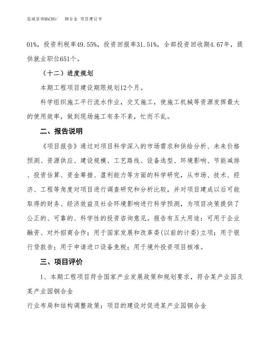 铜合金 项目建议书（可研报告）.docx_第5页