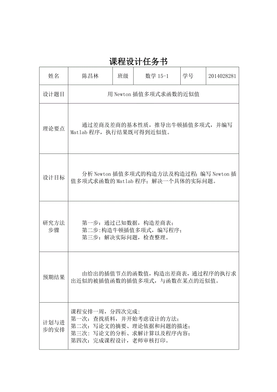 计算方法课程设计--用Newton插值多项式处理磁化曲线_第2页