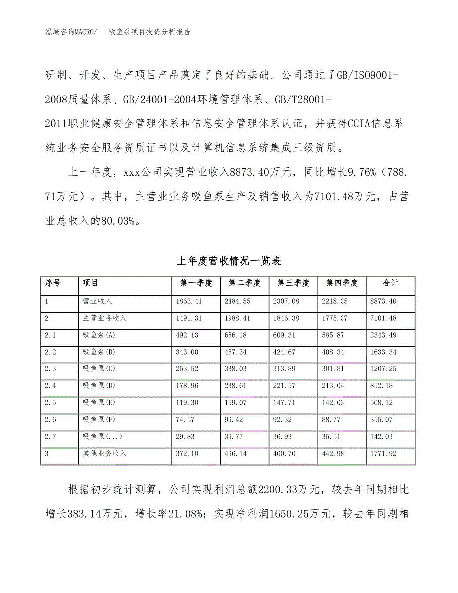 吸鱼泵项目投资分析报告（总投资12000万元）（55亩）_第3页