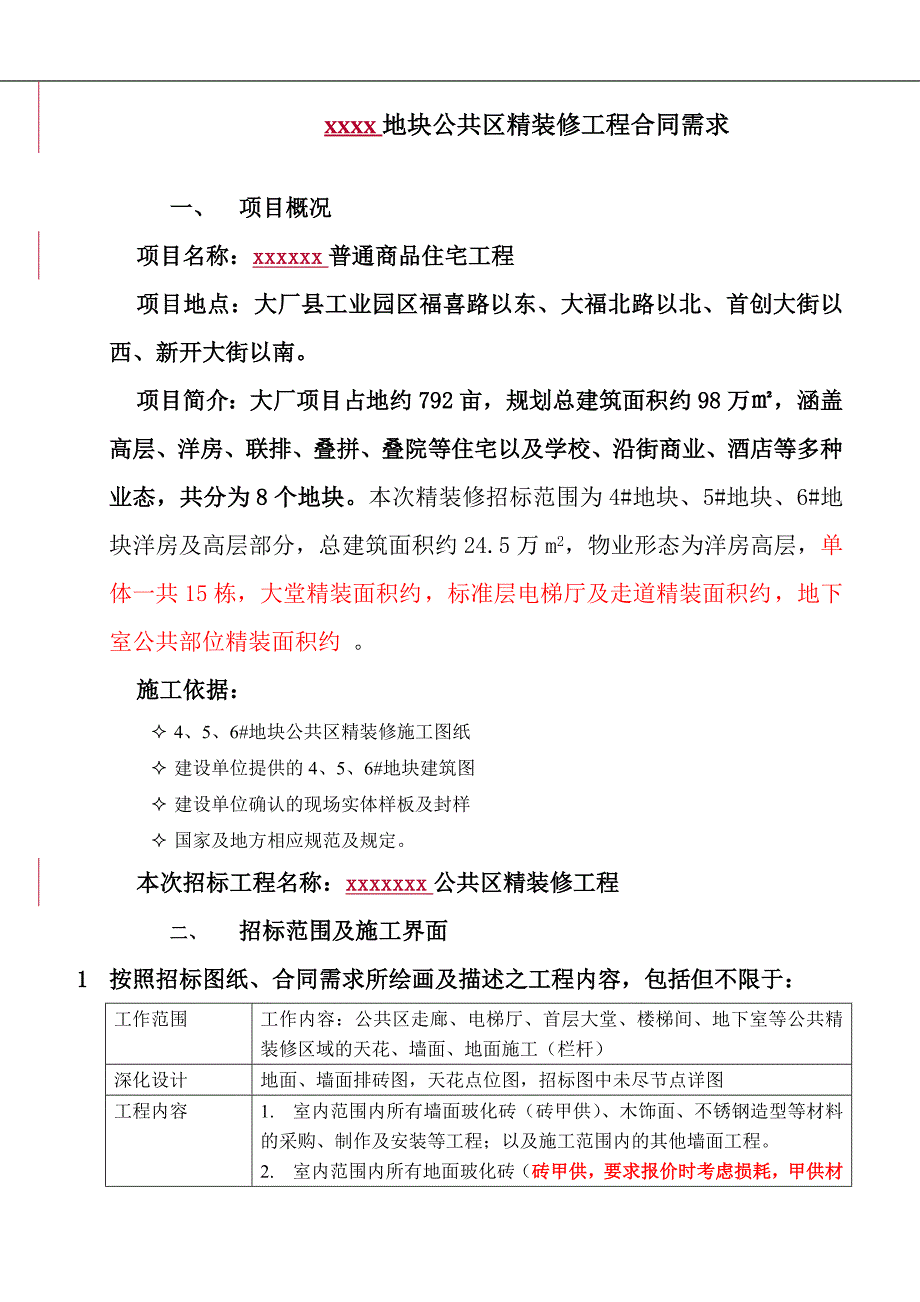 房地产公共区域精装修要求明细讲解_第1页