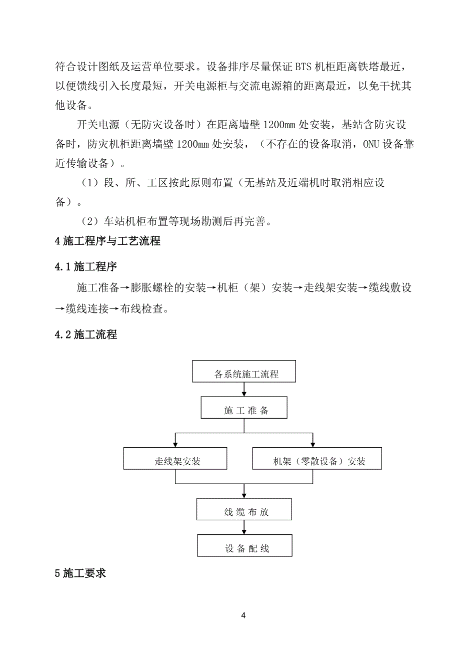 新建衢州至宁德铁路（福建段）四电系统集成及相关工程通信工程设备安装配线作业指导书_第4页