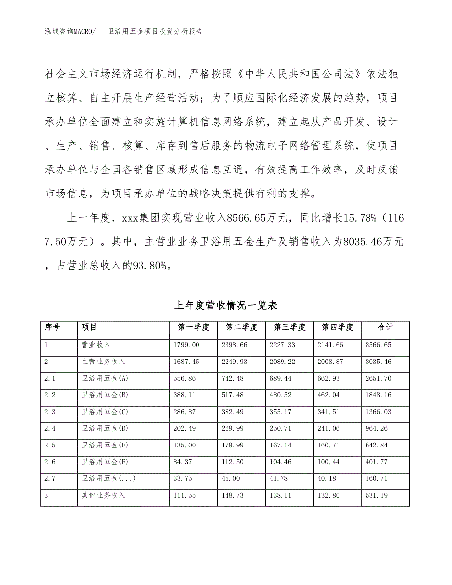 卫浴用五金项目投资分析报告（总投资11000万元）（50亩）_第3页