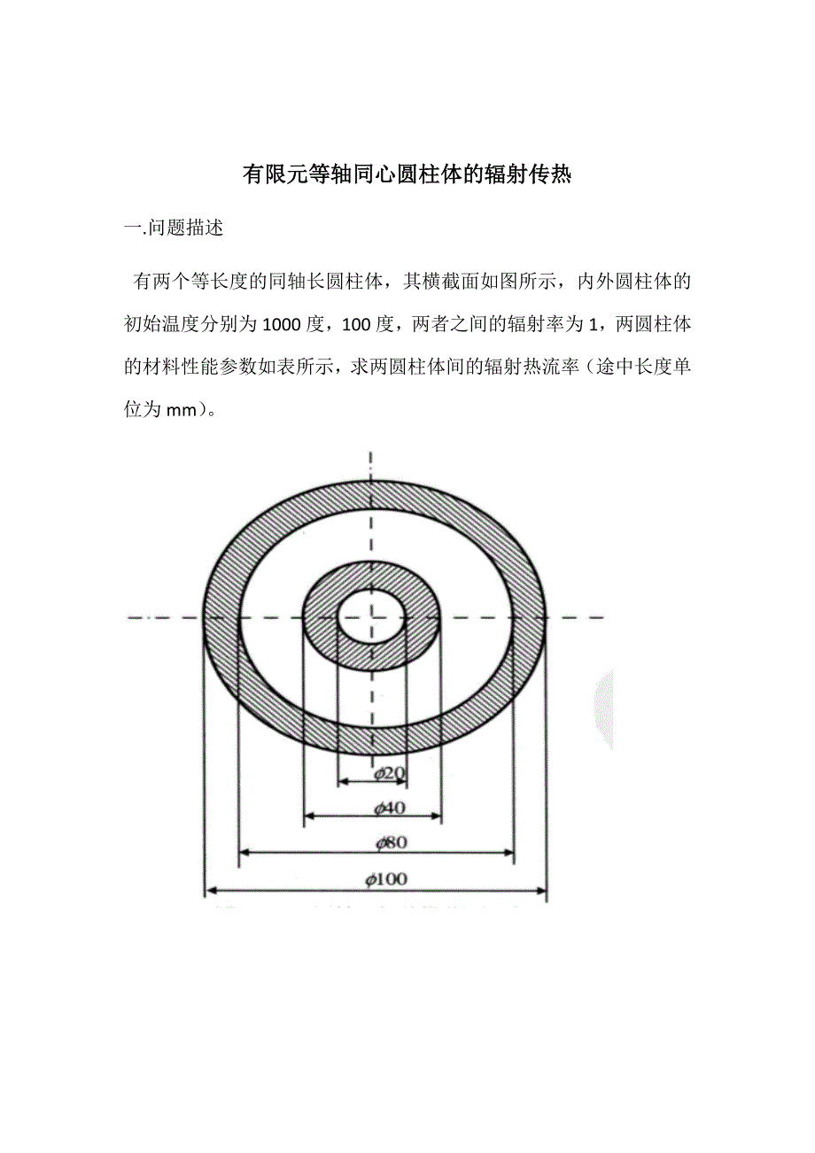 有限元等轴同心圆柱体的辐射传热._第1页
