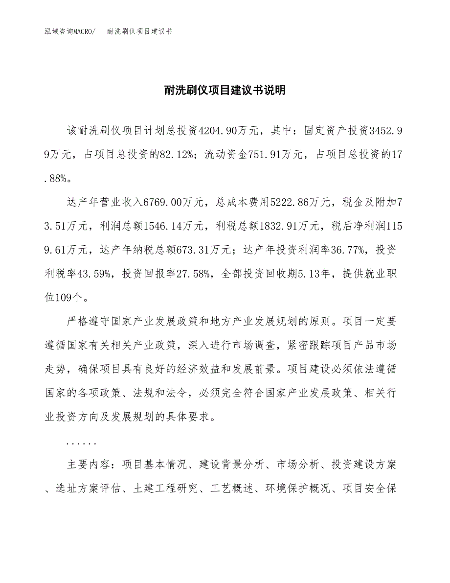 耐洗刷仪项目建议书（可研报告）.docx_第2页