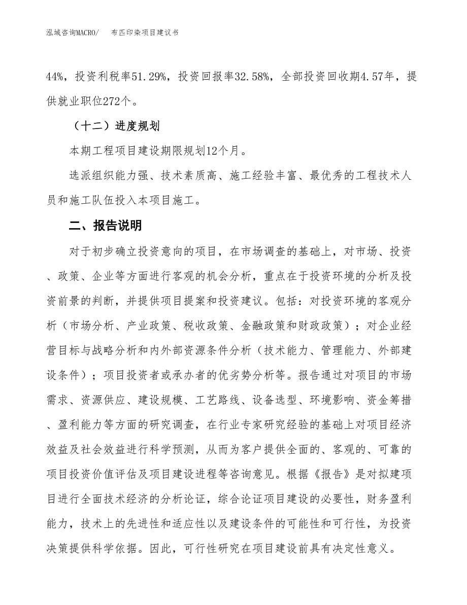 布匹印染项目建议书（可研报告）.docx_第5页