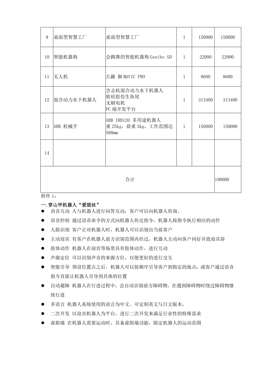 舟山技师学院机器人实验室设备配置_第2页