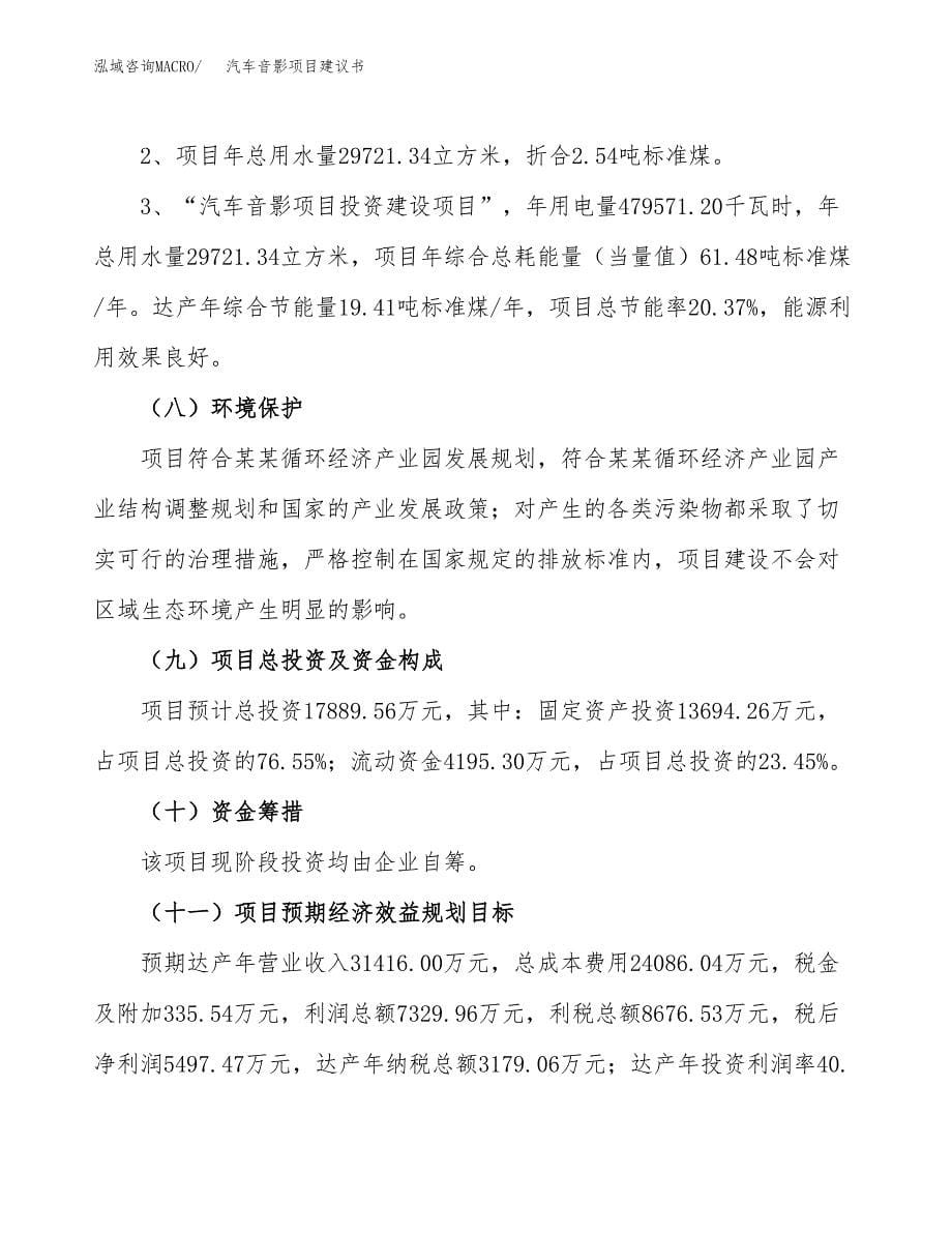 汽车音影项目建议书（可研报告）.docx_第5页