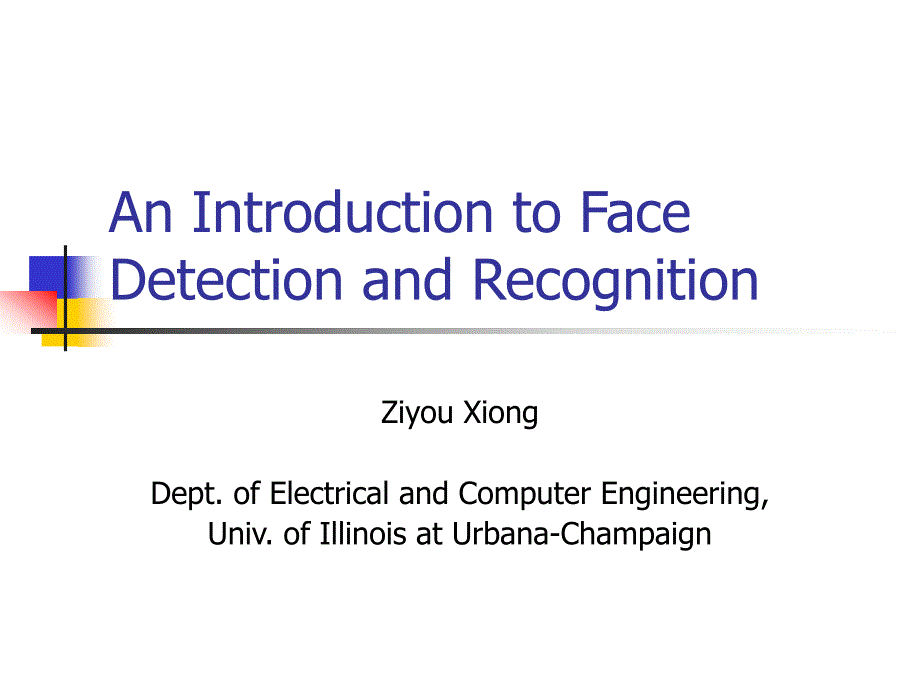 An Introduction to Face Detection and Recognition：人脸检测和识别介绍_第1页