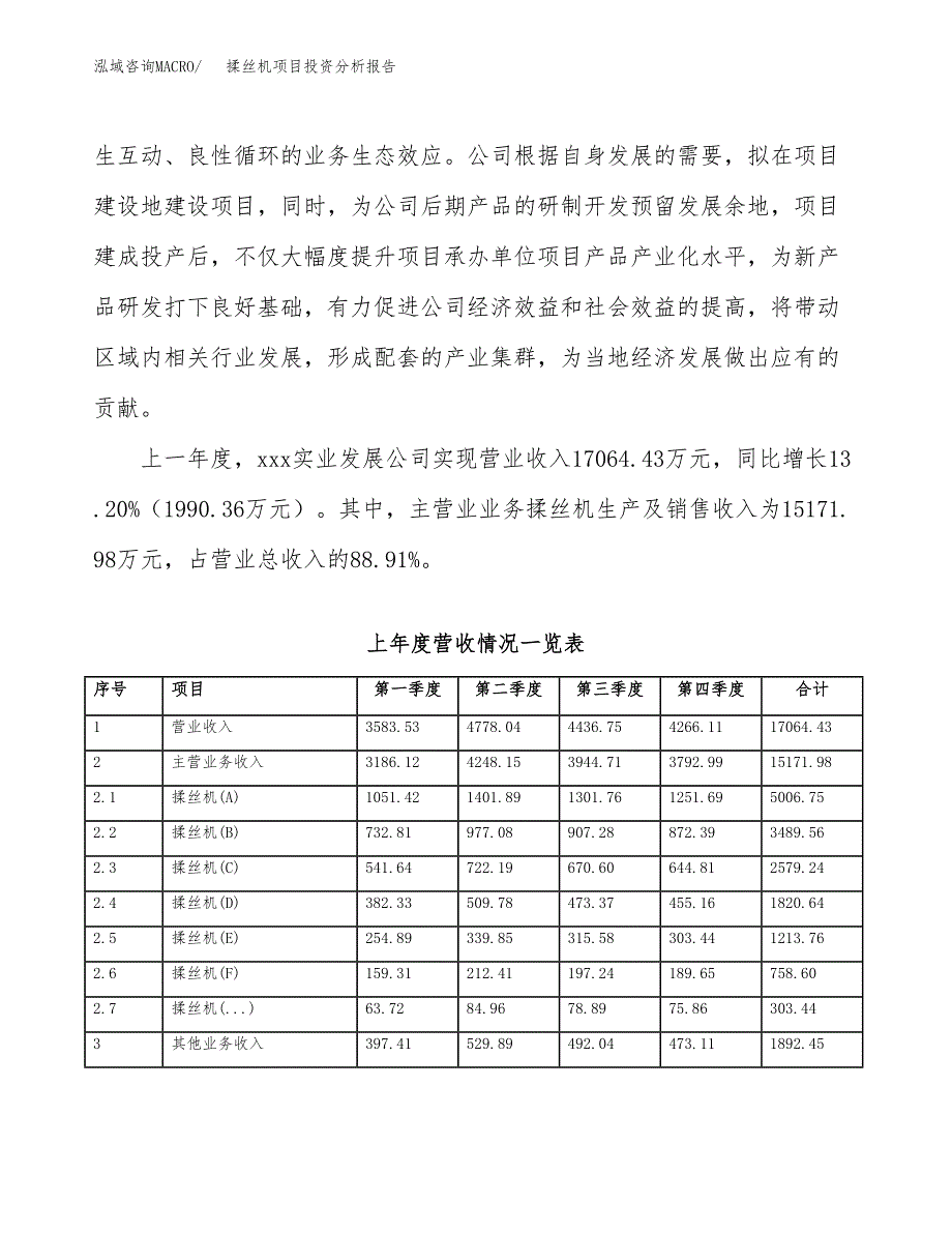 揉丝机项目投资分析报告（总投资10000万元）（39亩）_第3页