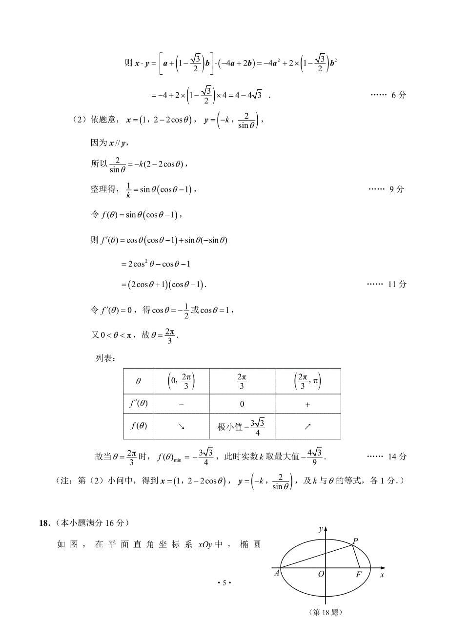 江苏省南通市2019届高三第二次调研测试-数学_第5页