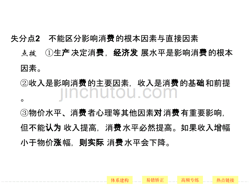 单元复习课——特色讲座(1)生活与消费解析_第5页