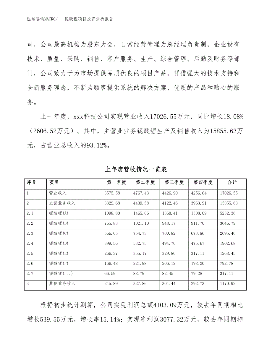 铌酸锂项目投资分析报告（总投资16000万元）（77亩）_第3页