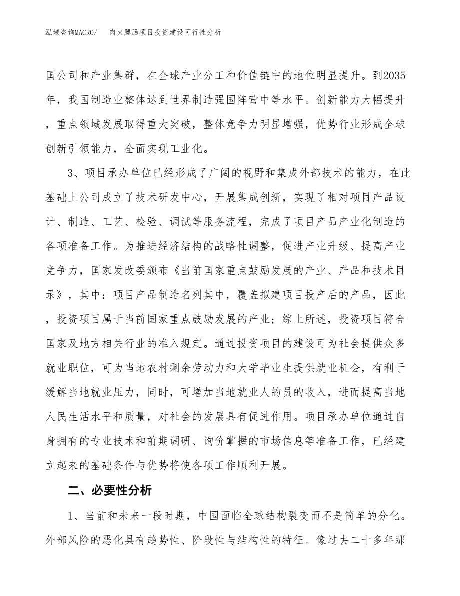 肉火腿肠项目投资建设可行性分析.docx_第5页