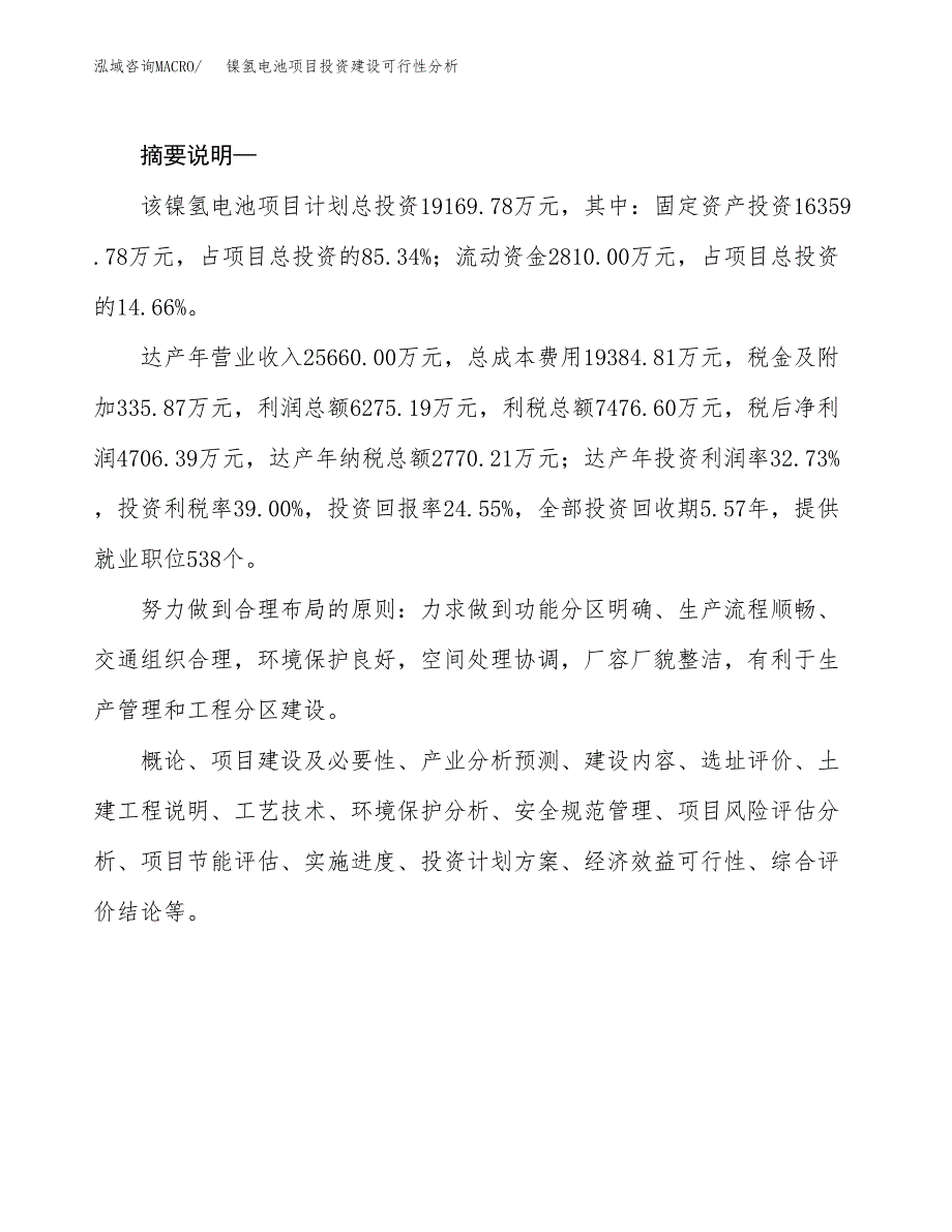 镍氢电池项目投资建设可行性分析.docx_第2页