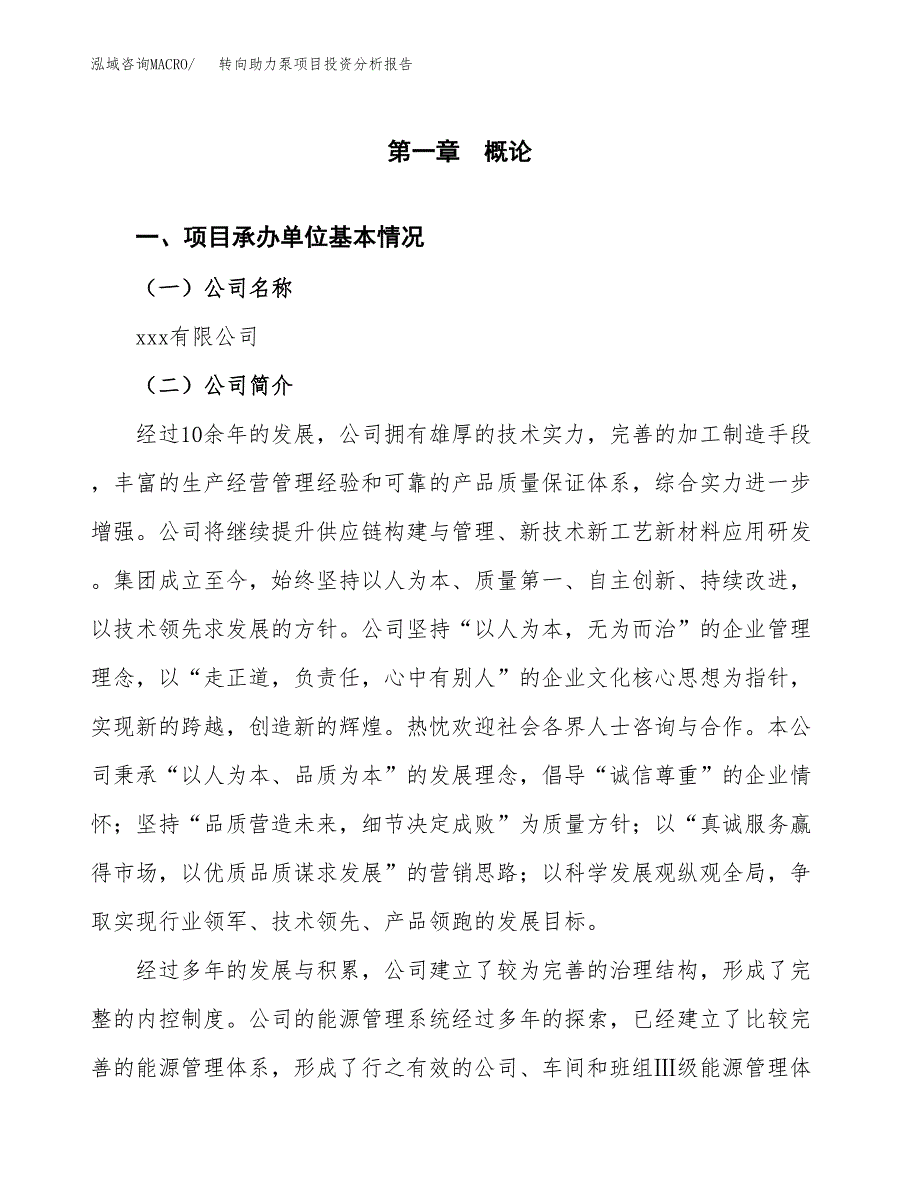 转向助力泵项目投资分析报告（总投资11000万元）（41亩）_第2页