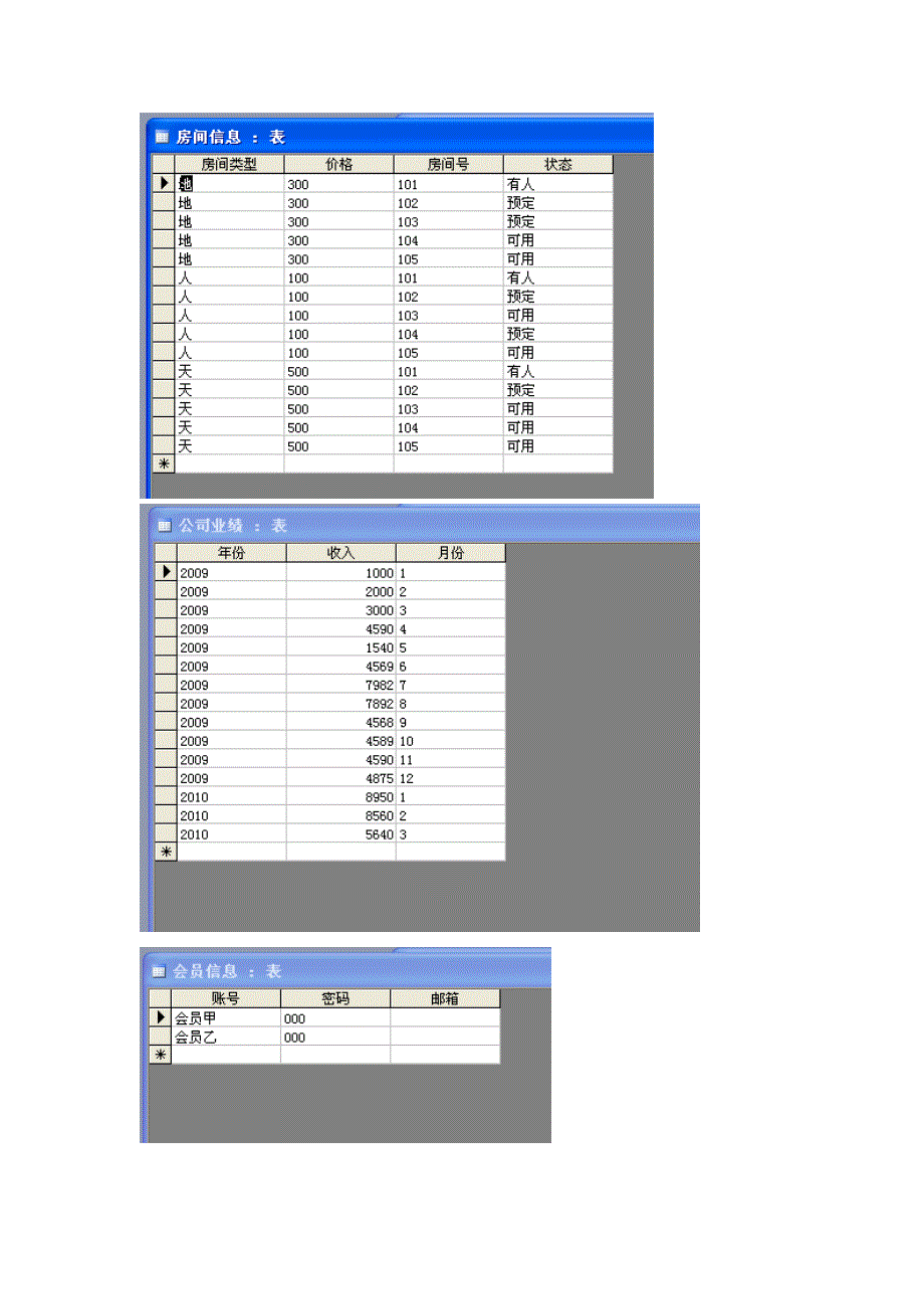 酒店管理系统软件(VB)大作业_第4页