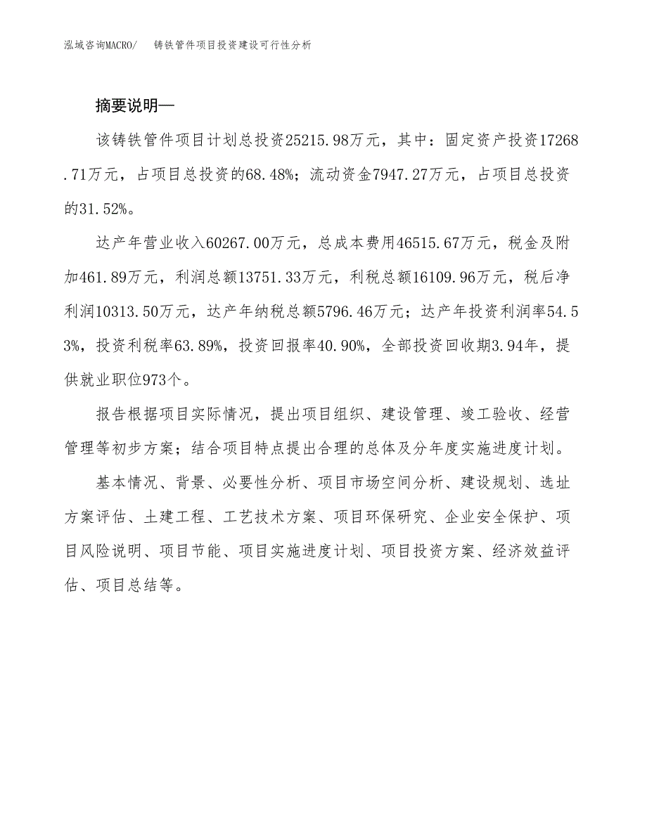 铸铁管件项目投资建设可行性分析.docx_第2页