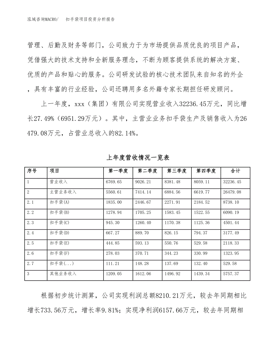 扣手袋项目投资分析报告（总投资16000万元）（57亩）_第3页