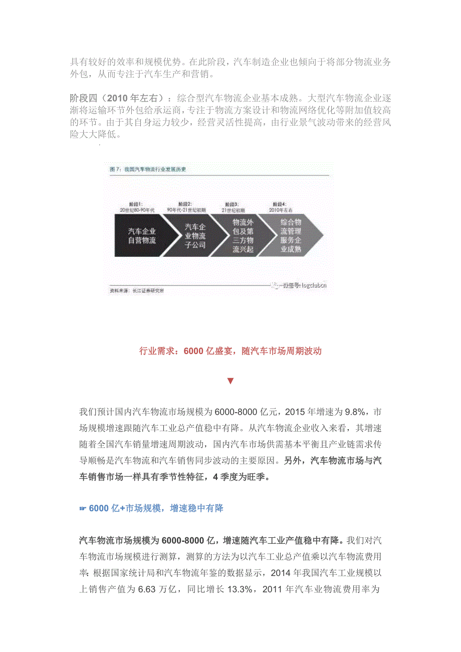 近万亿市场的汽车物流三大模式之争-谁更胜一筹？----汽车物流_第4页